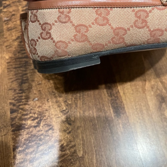 Gucci Jordan GG Canvas Loafers in Beige and Rust, 36.5 - Picture 5 of 6